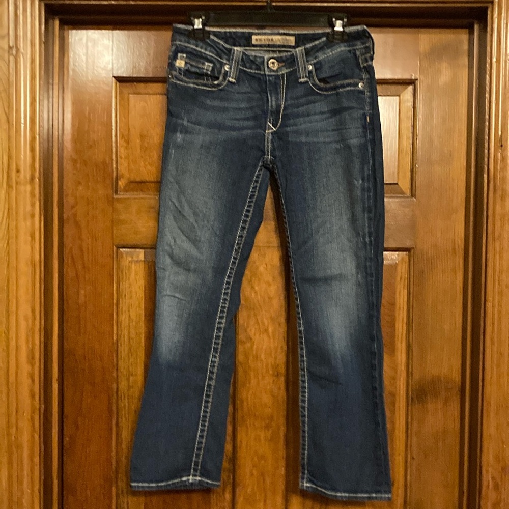 Size 27 Big Star Rikki Low Rise Dark Wash Crop Jeans